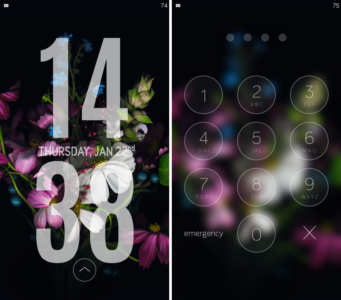 Lockscreen using Convergance and GrandLS