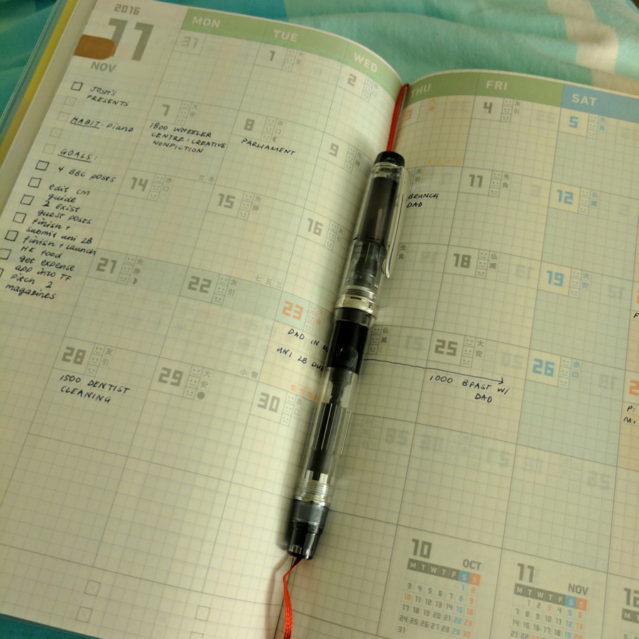 Planning my month in Jibun Techo A5 slim