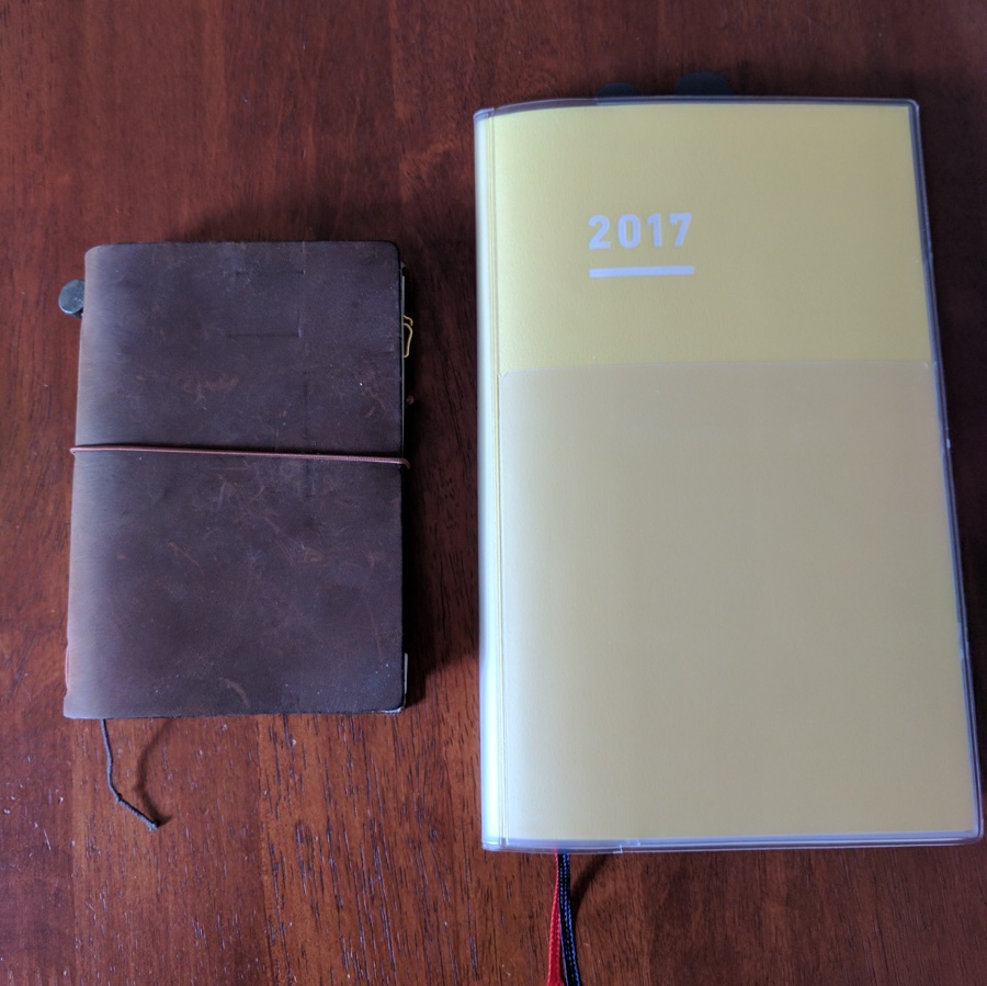 Next to Passport Traveler's Company Notebook