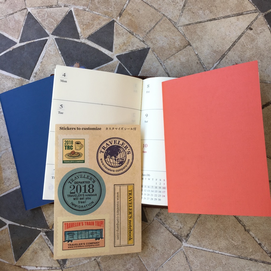 Passport Traveler's Notebook 2018 inserts