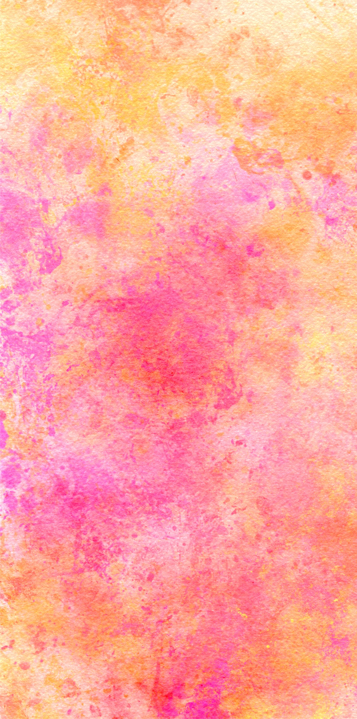 Wallpaper with pink and yellow splotches