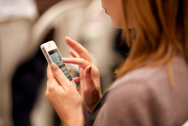 Woman on phone